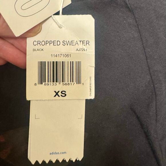 Rita Ora Adidas Trapeze Trefoil Logo Crop Top Longsleeve XS NWT - Picture 8 of 12